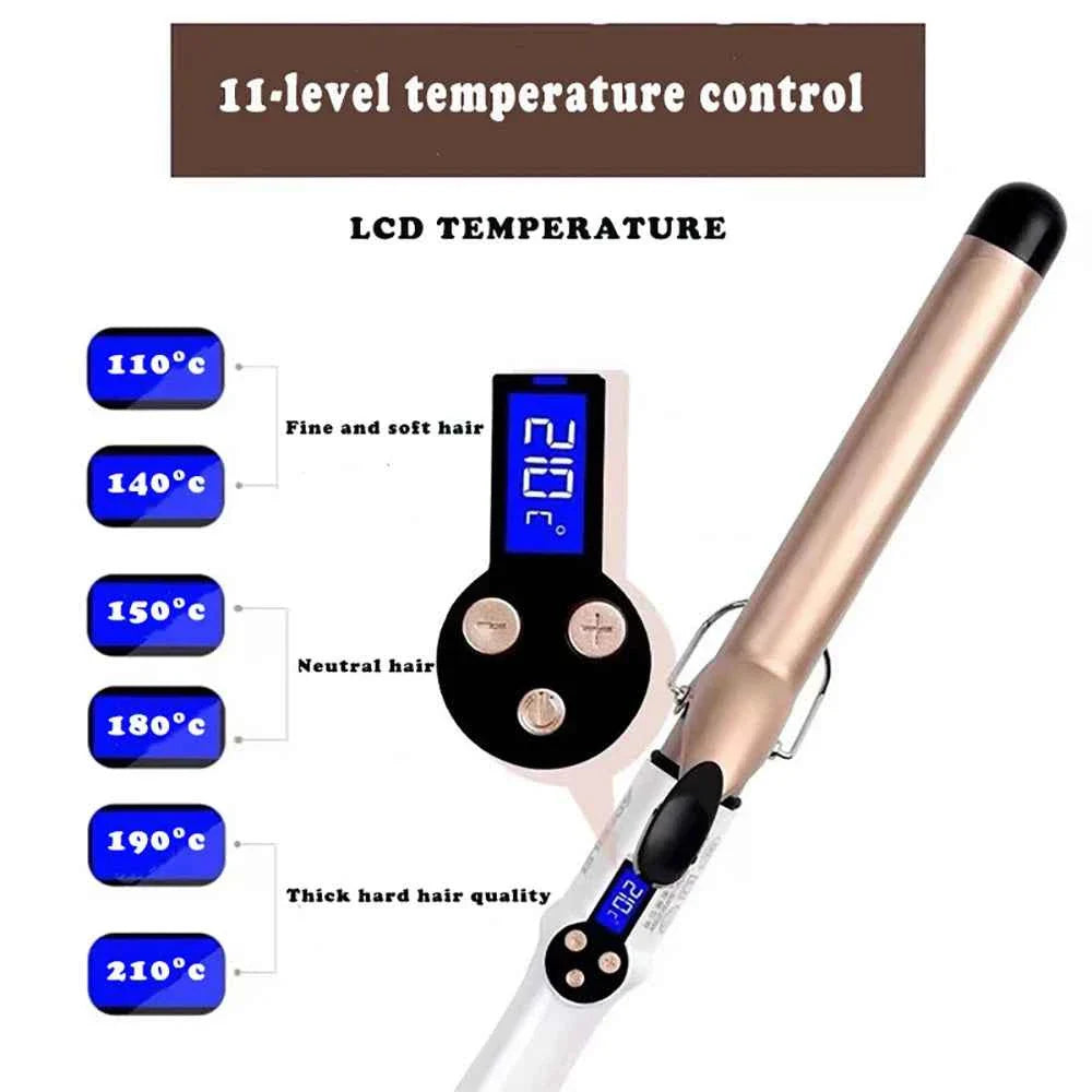 Electric Heating Curly Hair Stick Curling Iron Hair Straightener Wave Waver Beauty Salon Styling Tool Appliances Crimping Iron