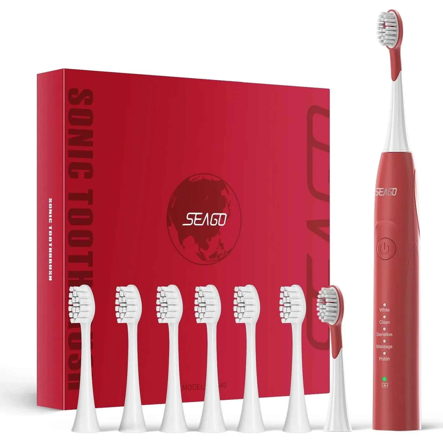Seago Electric Toothbrush Two-engines Magnetic Core Oral Care Smart Adult Timer Brush Waterproof Brushes SG540