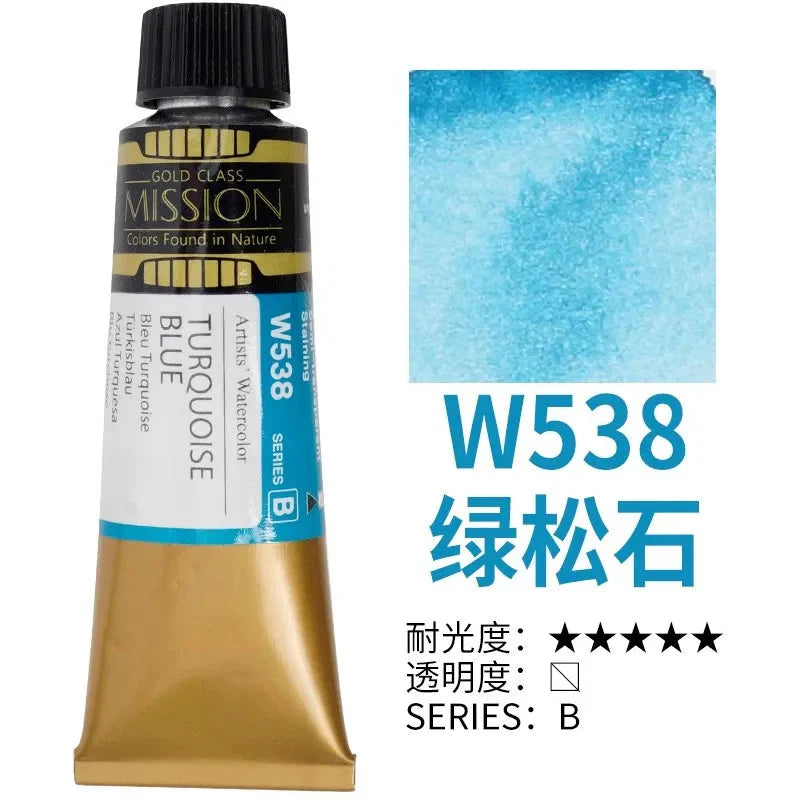 Korea MIJELLO tube watercolor artist 15ml watercolor paint mission series art supplies