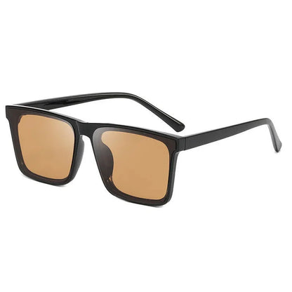 Men's Sunglasses For Uv Protection While Driving. 2025 New Style Square Frame Fashionable Sunglasses 2050