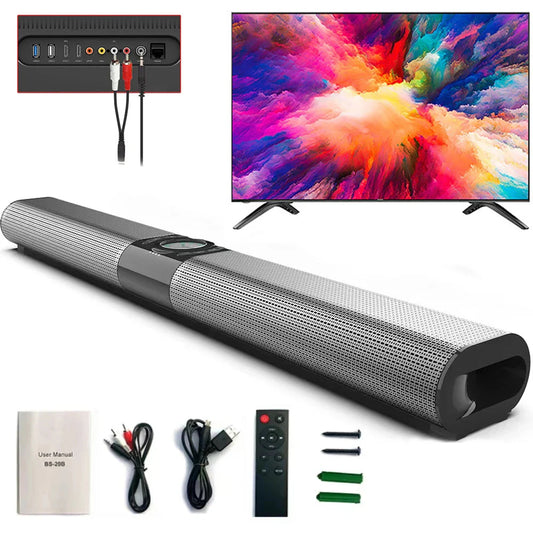 DIXSG Wireless Bluetooth Soundbar - 3D Surround Home Theater Speaker System