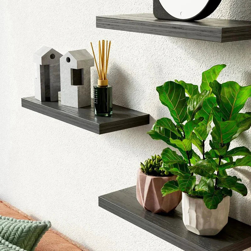 Floating Shelves For Wall,16In Wood Wall Shelf For Room Decor/Storage/Display,For Bedroom,Bathroom,Living Room,Kitchen