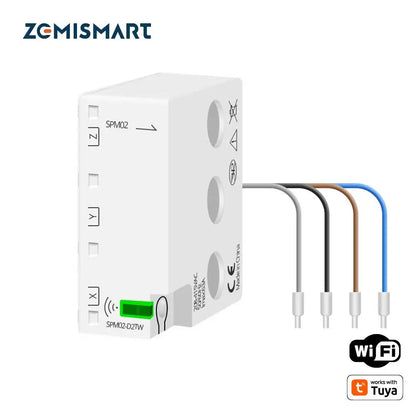 Smart 3-Phase 4-Wire WiFi Power Monitor 63A - Bidirectional Solar Energy Meter with Tuya App Control & Real-Time Analytics