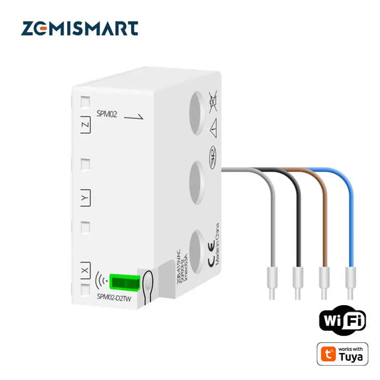 Smart 3-Phase 4-Wire WiFi Power Monitor 63A - Bidirectional Solar Energy Meter with Tuya App Control & Real-Time Analytics
