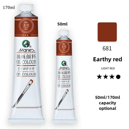 Marie's Oil Paint 170ML Oil Painting Art Creation Pigment Large Oil Paint Paint Single Commonly Used 24 Colors
