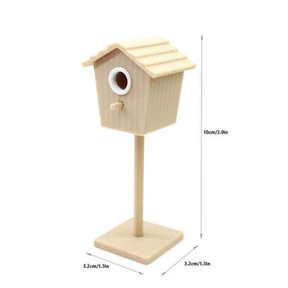 1:12 Dollhouse Miniature Bird House Garden Courtyard Model Decor Toy Doll House Accessories