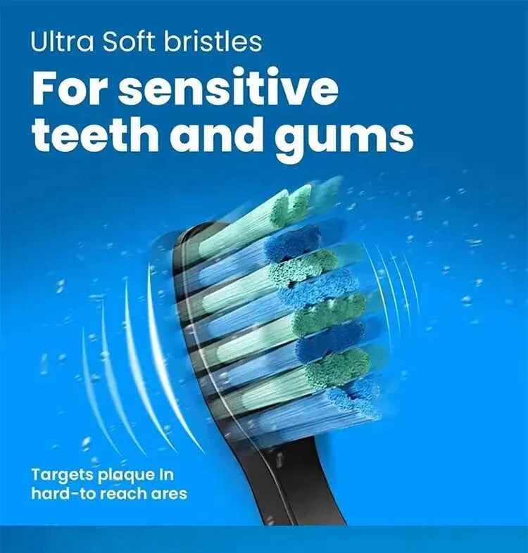 Toothink Replacement Brush Heads - Compatible with Fairywill/Seago FW-507/508/917/959 - 5-10Pcs Dupont Bristle Set