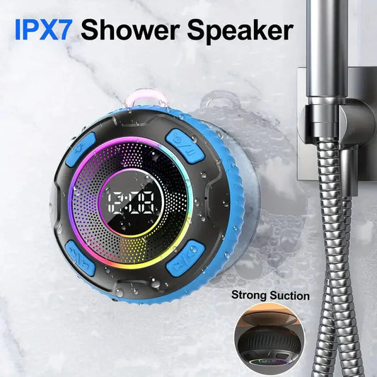 2026 Wireless Speaker S5 IPX7 Waterproof ENC Speakers IPX7 Waterproof Built-in Mic 10 hours Bluetooth Shower Speakers subwoofer