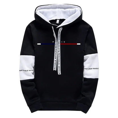 Paris Fashion Hoodies for Men High Quality Hooded Long Sleeve Sweatshirts All Season Daily Casual Sports Pullover Men's Clothes