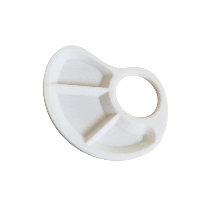 Ergonomic Thumb Palette Petite Paint Palette Smooth Surface for Artists Outdoor Painting Home Crafts School Art Classes