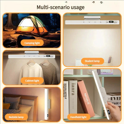 Touch Table Lamp Magnetic Desk Lamp Bulit-in Rechargeable Battery for Reading Cabinet Mirror Bedside Rechargeable Night Lights