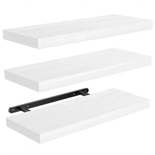 Solid Wood Solid Wooden Floating Shelves Wall Mounted Storage Rack Wall Mounted Bookshelf Floating Design Book Shelf