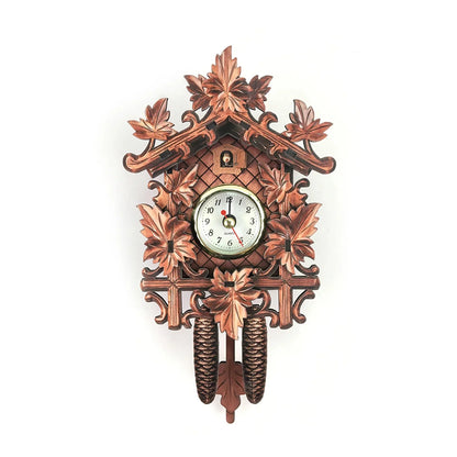 Wooden Hanging Wall Clock Bird Alarm Clock Cuckoo Clocks For Home Decoration Quartz Watch Decorative Home Decor