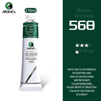 Marie's Oil Paint 170ml/5.95oz Large Tube,Art Supplies for Canvas Painting,Egg,Graffiti,Fabric,Stone,Leather,Wood,Ceramic