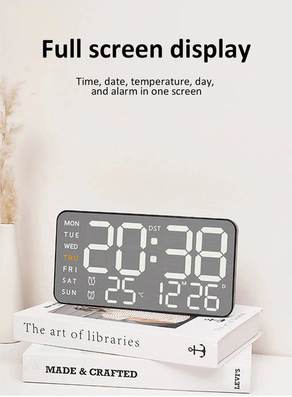 Mirror Brushed Finish Wall Clock Premium Modern Home Wall Clock