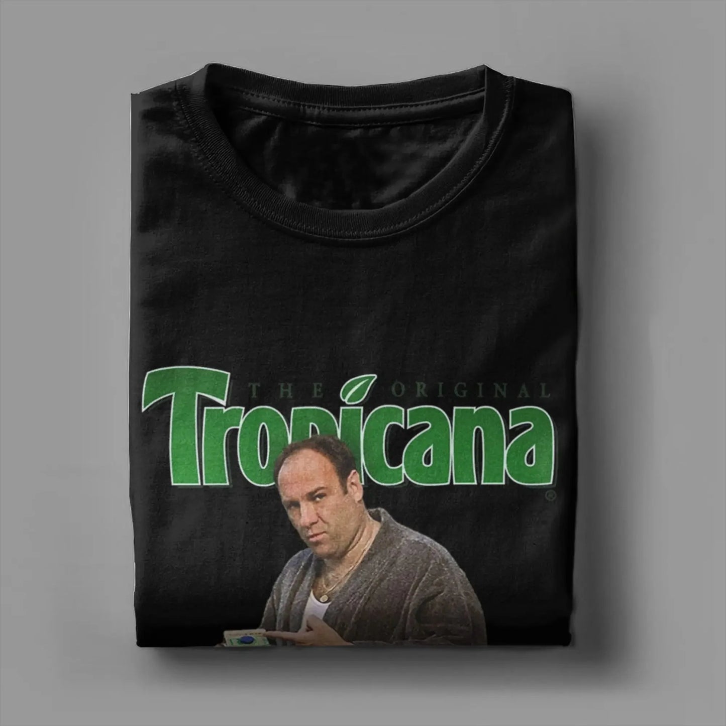 The Sopranos T-Shirts for Men  Novelty Pure Cotton Tees Round Neck Short Sleeve T Shirts Unique Clothing