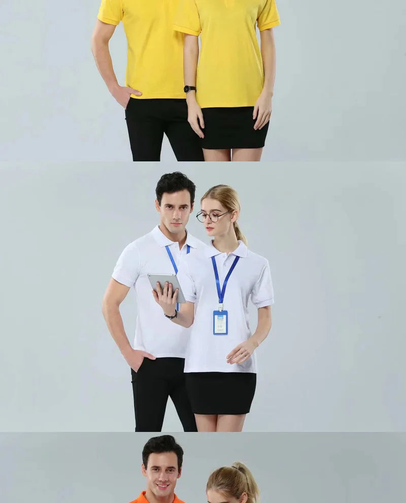 Mens Polo Shirts Short Sleeve Casual Solid Color Fashion Summer Lapel Male Turndown Tops Work Clothes Breathabl Comfortable