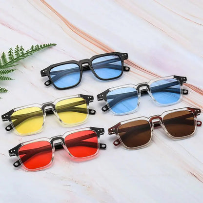 Cool Square Sunglasses Fashion Vintage UV400 Tint Ocean Lens Sun Glasses Retro 90s Glasses for Women & Men
