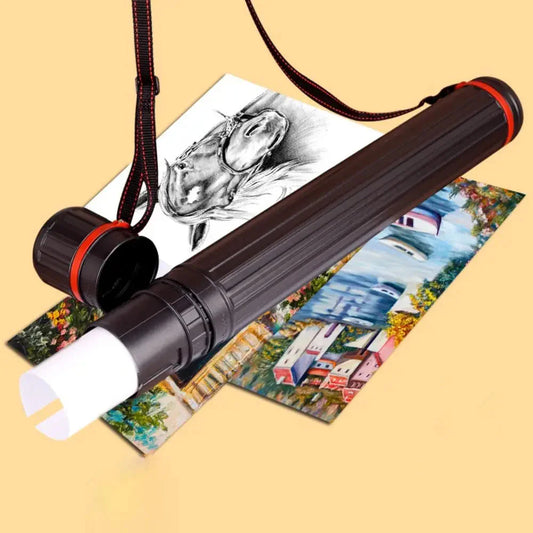 Plastic Artist Documents Posters Draftings Bluprints Collection Tube Telescopic Storage Tube Art Supplies Paintings Paper Tube