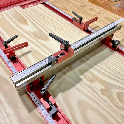 Router Table Fence Aluminum Multi T-Track Table Saw Profile Fence Woodworking T-Slot Miter Track Connector and Fence Stoppe