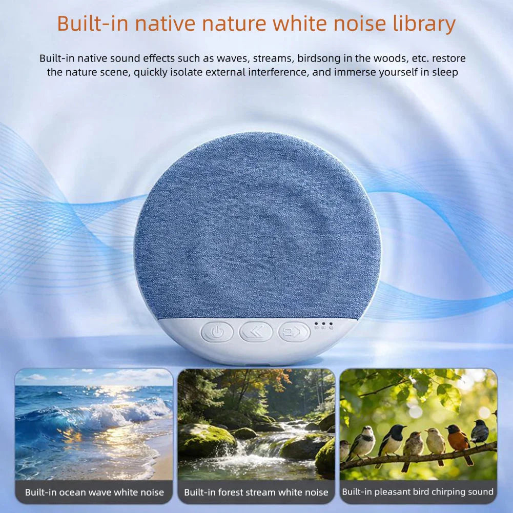 Mini Sleeping Bluetooth Speaker Nature Sound White Noise Soundbar Wireless MP3 Music Player Ultra Thin Timed Shutdown Audio Pla