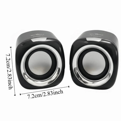 AUX Audio Speaker Wired High Volume 3.5mm Wired Small Speaker Stereo Portable Stereo Mini Speaker Phone/Pad/PC/Computer