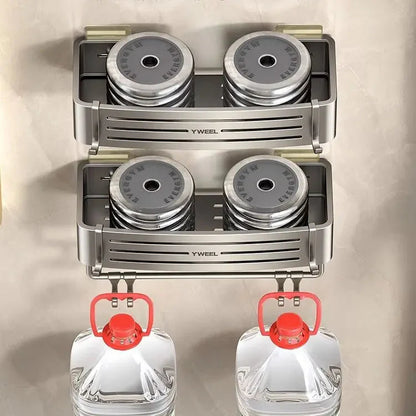 Bathroom storage shelf Bathroom toilet washstand Hand washing bathroom shower gel Wall storage shelf free of holes