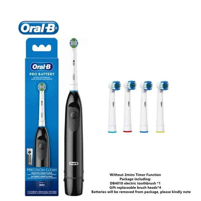 Original Oral B Electric Toothbrush Waterproof Battery Powered Tooth Brushes for Kid Adult Oral Health with Gift Head Travel Box