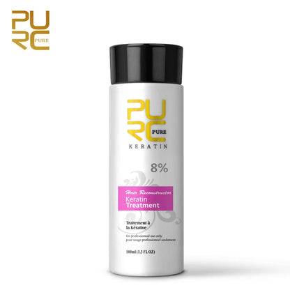 PURC Brazilian Keratin Hair Treatment Keratin Straightening Curly Hair Smoothing Repair Permed Damaged Hair Care Products