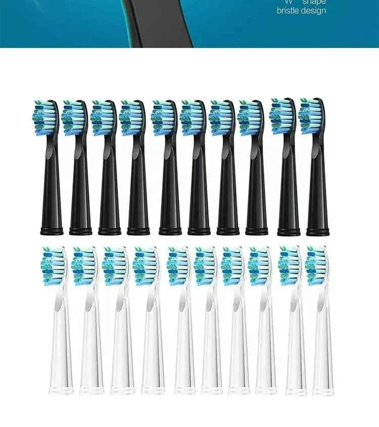 Toothink Replacement Brush Heads - Compatible with Fairywill/Seago FW-507/508/917/959 - 5-10Pcs Dupont Bristle Set