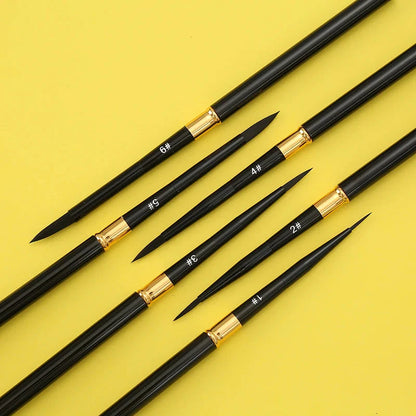 Round tip detachable Travel Paintbrush, Student Painting Graffiti paintbrush Watercolor gouache Painting Beginner art set