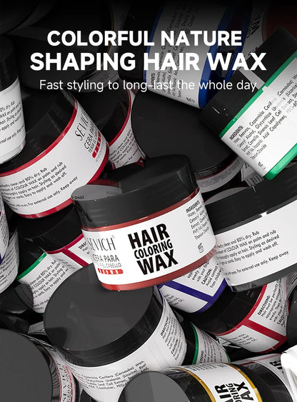 SEVICH Hair Colour Wax Temporary DIY Hair Coloring Wax One-Time Long Lasting Hair Dye Mud Cream Christmas Hair Styling Products