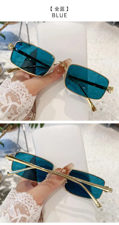 High Definition Sunglasses for Men Ladies Blue Light Blocking Eye Protection Eyewear Rimless Square Frame Eyeglasses Goggle