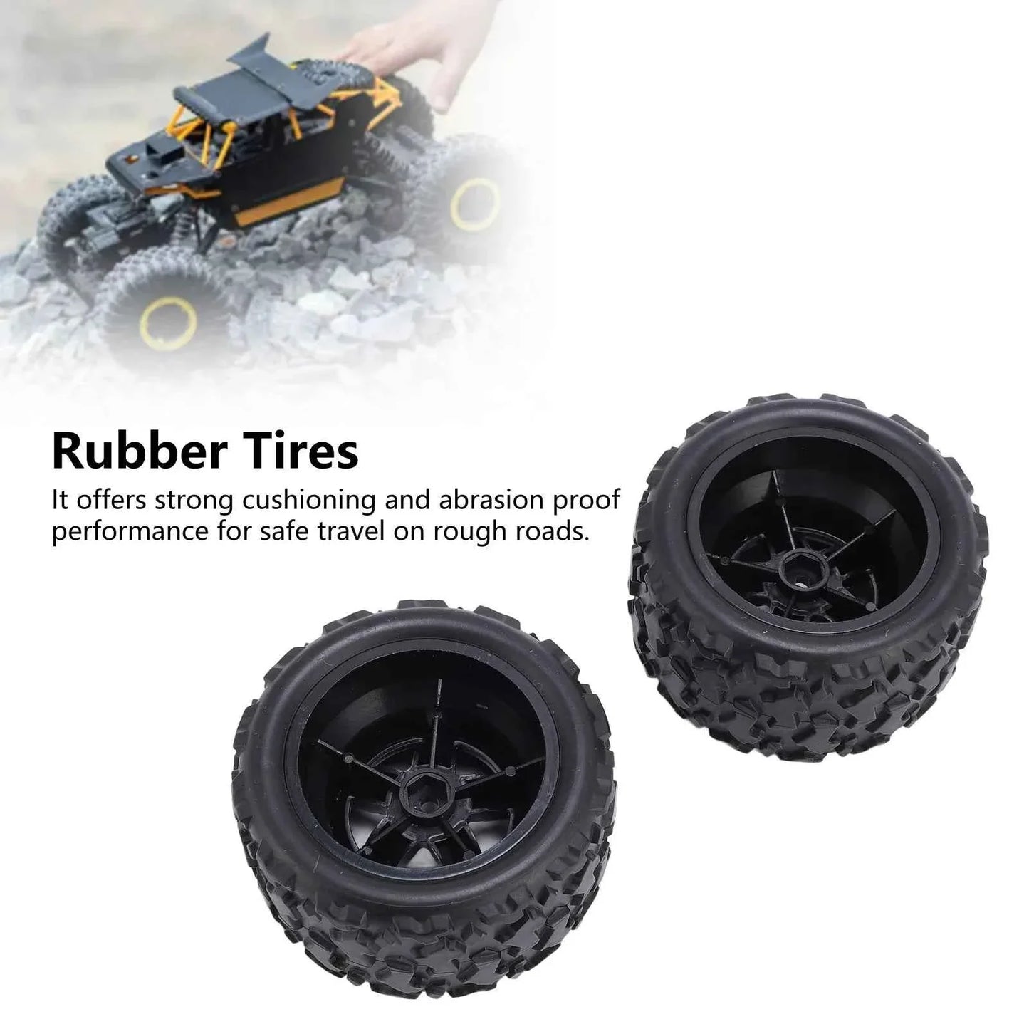 RC Car Tires Rubber 1:18 Brushed RC Car Tires for HS 18301 18302 18303 18304 18311 18312 18313 18314 Brushed RC Car Tires