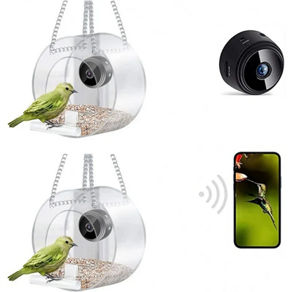 A19F-Bird Feeder With Camera, With HD Night-Version As Shown For Outdoor Bird Watching & Capture Photos B