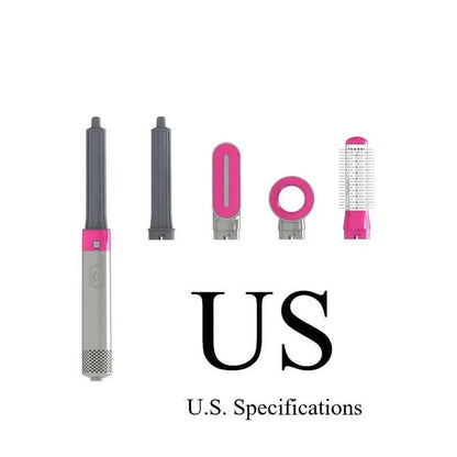 5-in-1 Negative Ion Automatic Curling Iron Multifunction Convenient Hair Dryer Volume Straight Hot Air Comb Curly Girl Method