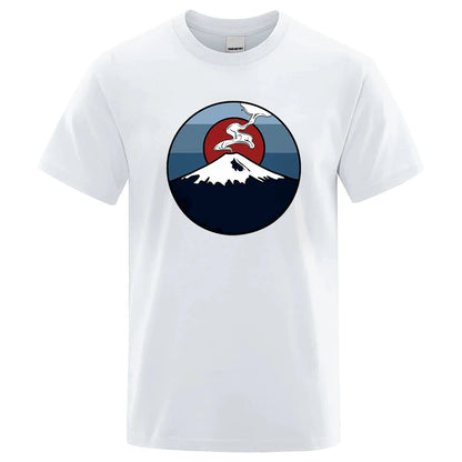 Mt. Fuji, Japan Mens T Shirt Fashion Cotton Eco-Friendly T-Shirts Summer Tee Clothes Tshirt Hip Hop Oversize Loose Men T Shirts