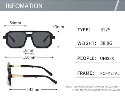 2024 Square Sunglasses For Men Vintage Fashion Glasses Sunglasses Women Trendy Dropshipping Shades Gafas De Sol Hombre Lunette