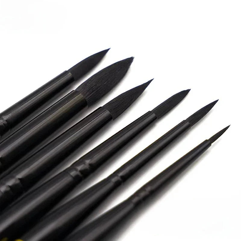 Round tip detachable Travel Paintbrush, Student Painting Graffiti paintbrush Watercolor gouache Painting Beginner art set