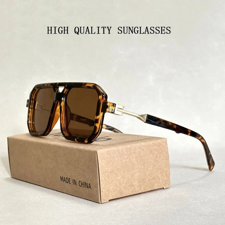 2024 Square Sunglasses For Men Vintage Fashion Glasses Sunglasses Women Trendy Dropshipping Shades Gafas De Sol Hombre Lunette
