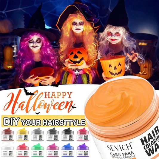 SEVICH Hair Colour Wax Temporary DIY Hair Coloring Wax One-Time Long Lasting Hair Dye Mud Cream Christmas Hair Styling Products