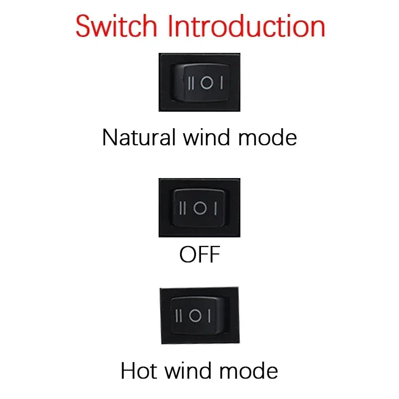 Electric Power Warm Air Blower Fan Heater Portable Small Space Heater Car Window Defogger Power Tool Parts Battery Powered