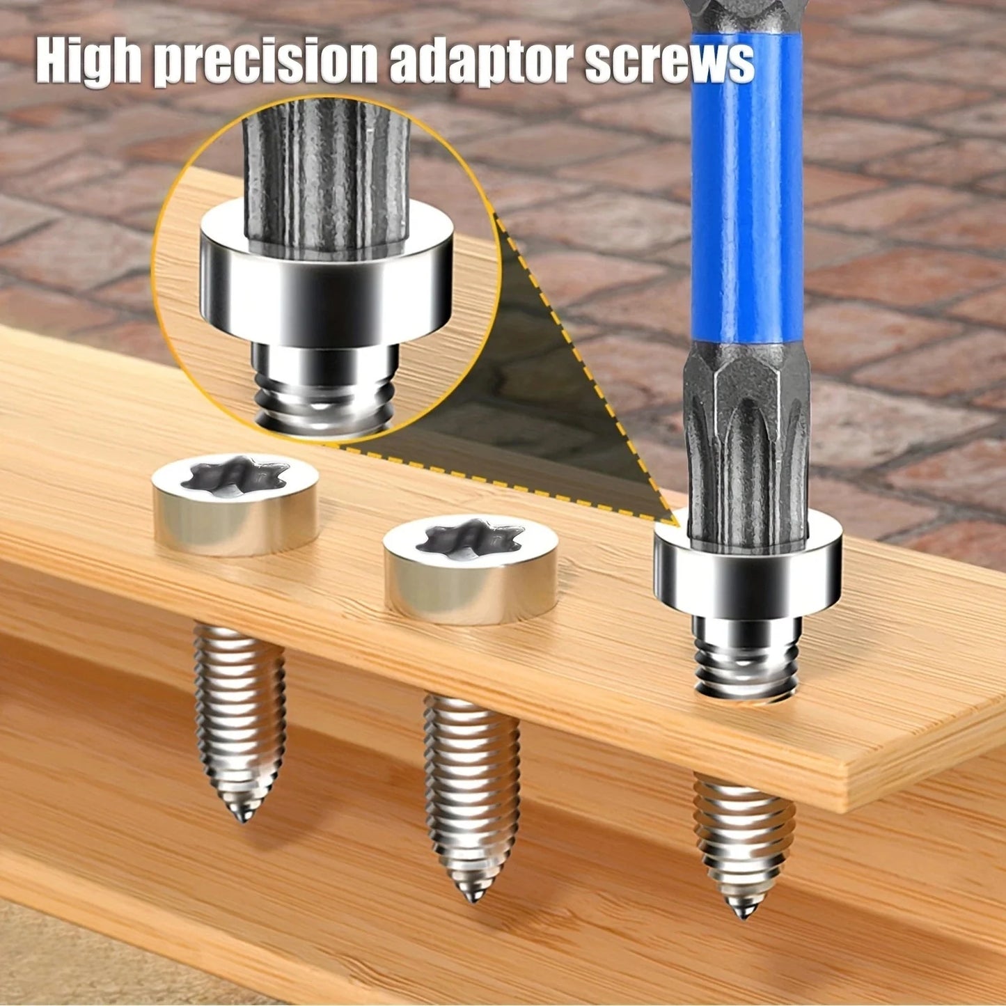 2" Impact Torx Bit PH2 Set 10pcs (TT6-TT40), 1/4" Hex-Shank S2 Steel Star Bit Set, CNC Machined Tips with Magnetism,
