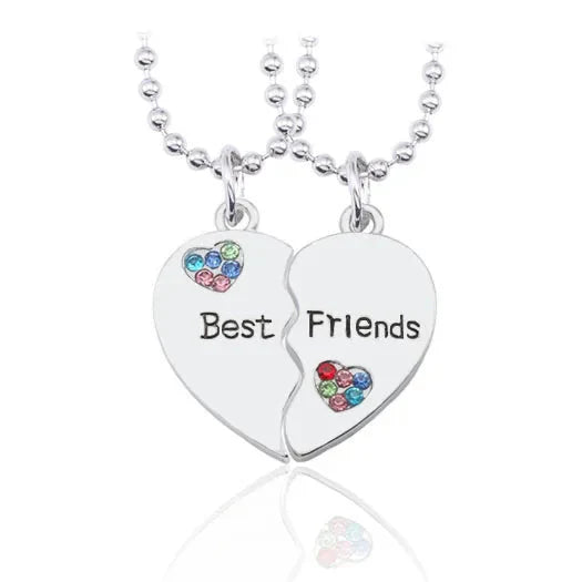 New Best Friends Necklace For Women Girls Broken Heart Puzzle Musical Note Pendant Necklaces BFF Friendship Forever Jewelry Gift