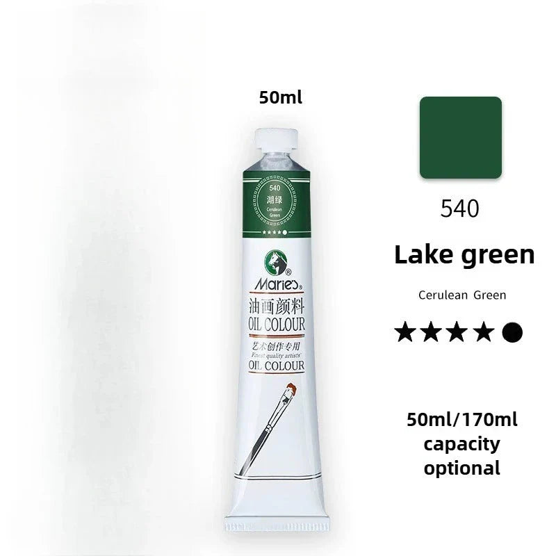 Maries Oil Paint 50ML Oil Painting Art Creation Pigment Large Oil Paint Paint Single Commonly Used 24 Colors