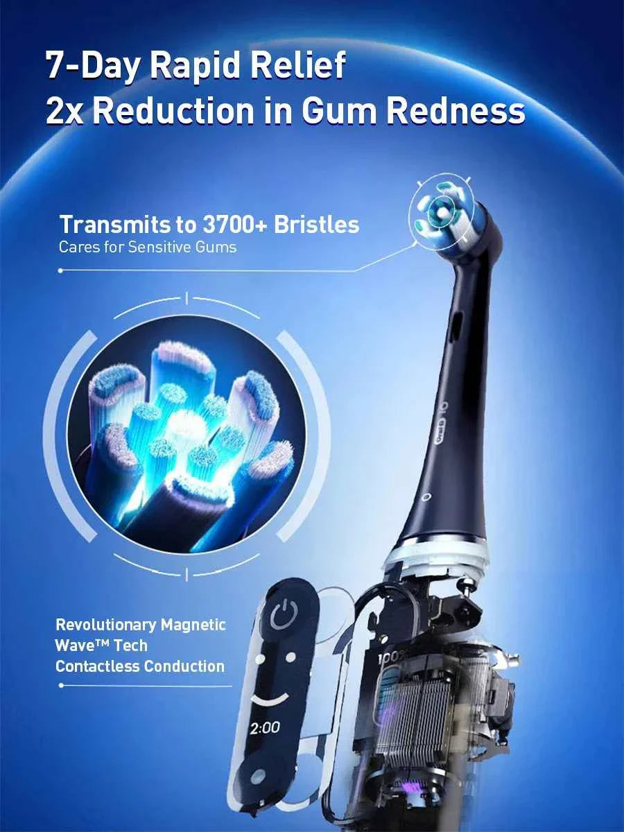 Oral B Io Series 7 Smart Electric Toothbrush with Pressure Sensor 2 Minutes Timer Smart Clean Teeth Adult Teeth Brush
