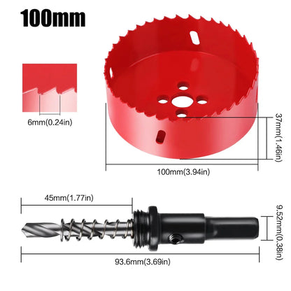1pc 15-200mm M42 Bi-Metal Hole Saw HSS Drill Bit for Metal Iron Aluminum Stainless Plastic DIY Wood Cutter Tools