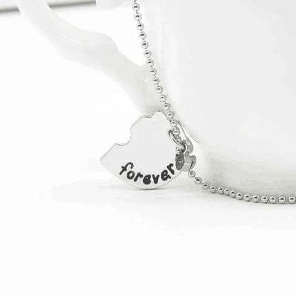 3 piece best friend necklace Women Necklac Chain 3 Piece Set Best Friend Friendship Pendant Bff Matching Necklace Jewelry