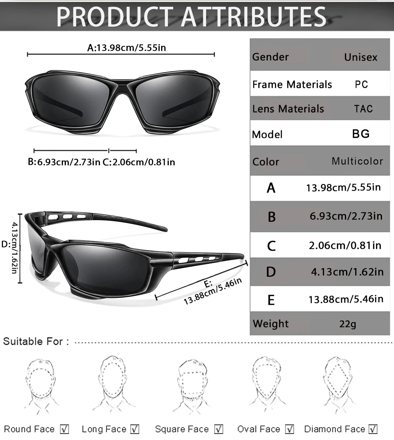 Polarized Sports Cycling Fishing Running Sunglasses Rayed Sun ciclismo Goggles Outdoor Polarized Sunglasses Men Women Eyewear