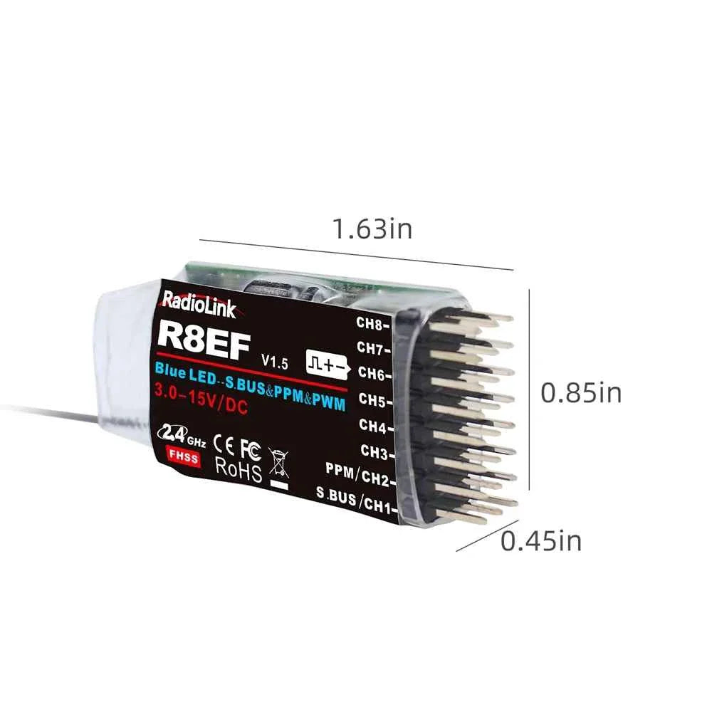 RadioLink RC Receiver R8FGH R8FG R8EF R8FM R8SM R8XM R7FG R6F R4FGM 2.4G Receiver for RC Transmitter RC8X/T8FB/T8S/RC6GS/RC4GS